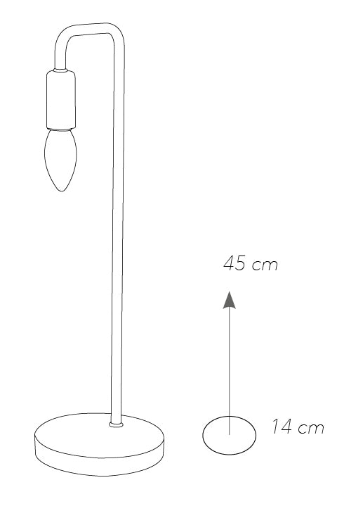 Lampada da Tavolo Minimal Metallo Bianco Base Legno Naturale Moderna Scrivania E14 Ambiente I-SUSHI-L-4