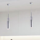 Sospensione Minimal Cilindrica Cromo Metallo Vetro Lampadario Moderno Interno GU10 Ambiente I-TABOO-S CR-4