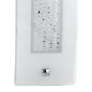 Applique Vetro Rettangolare decoro Cristalli K9 Lampada Led 14 watt Luce Naturale Ambiente I-TRILOGY/AP4512-2