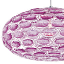 Lampadario Ovale Moderno Gemme Acrilico Rosa Sospensione Moderna E27 Ambiente I-TURNER-S1-3