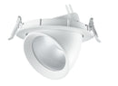 Faretto Bianco Riflettore Silver Orientabile Incasso Soffitto Ribassato Led 8 watt Luce Calda Intec INC-DELTA-8-1