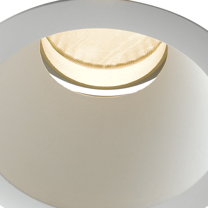 Faretto Incasso Alluminio Bianco Cartongesso Led 10 watt Luce Calda Intec INC-ELITE-1X10C-2