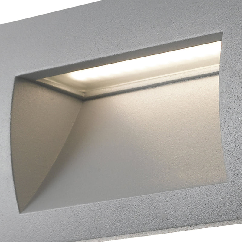 Faretto Segnapassi Calpestabile Alluminio Nikel Parete Pavimento Led 3 watt Luce Naturale Intec INC-LYKAN-RT-2