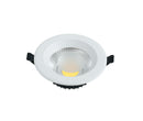 Incasso Cartongesso Tondo Alluminio Bianco Faretto Led 10 watt Luce Calda Intec INC-LYRA-10C-1