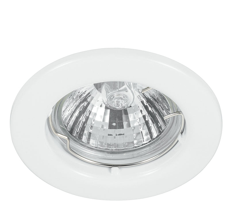 Kit 3 Faretti a Incasso Metallo Nikel Tondi Soffitto Ribassato Led 18 watt Luce Calda Intec INC-MATRIX-LEDF3-1