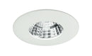 Incasso Cartongesso Faretto Quadrato Bianco Alluminio Pressofuso Led 6 watt Luce Calda Intec INC-NADIR-R6C-1