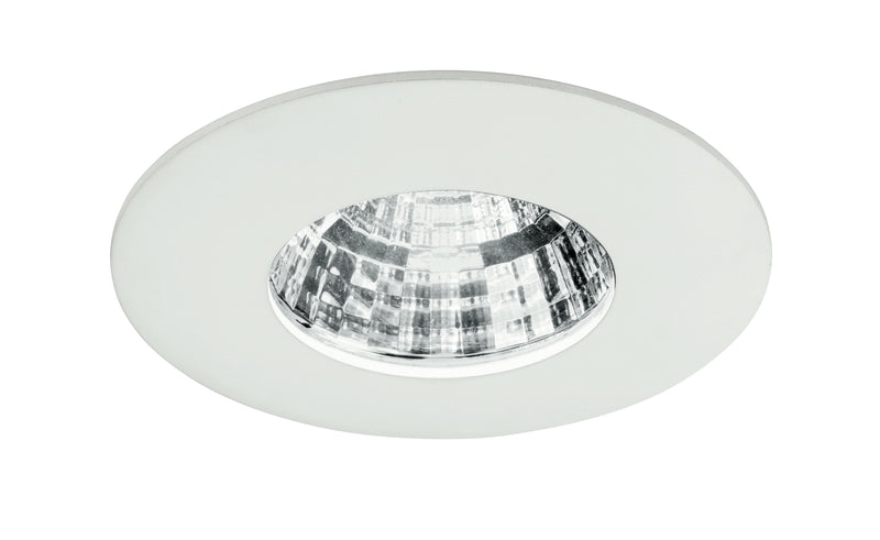 Faretto Incasso Alluminio Pressofuso Quadrato Bianco Goffrato Led 6 watt Luce Fredda Intec INC-NADIR-R6F-1