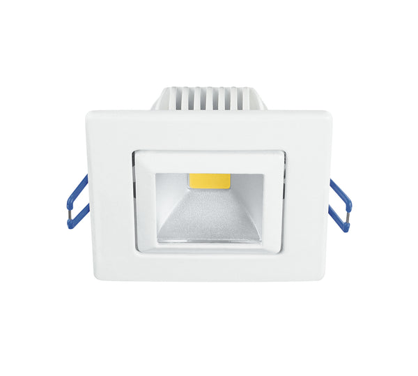 online Spot Encastrable Ajustable Aluminium Nikel Carré Led 5 watts Lumière Chaude Intec INC-POUND-5C