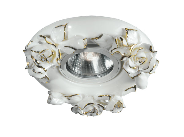 acquista Spot encastrable en porcelaine décoré à la main en plaque de plâtre or rose MR16