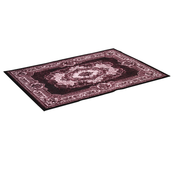 Tapis Persan 200x140 cm en Polyester pour Intérieurs Ocre Rouge sconto