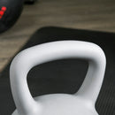 Kettlebell per Allenamento 10 Kg in PVC e Sabbia Metallica Grigio-7