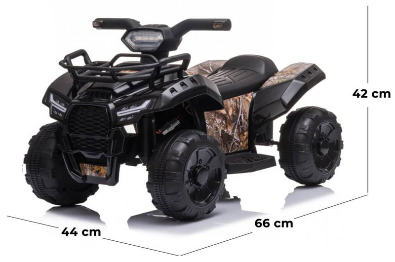 Mini Quad Elettrico per Bambini 6V Nero-5