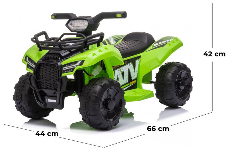 Mini Quad Elettrico per Bambini 6V Verde-5