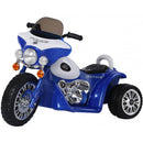 Moto Elettrica Polizia per Bambini 6V Police Blu-1