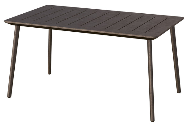 Table de jardin 146x87x75 cm en résine bronze Keter Metalea acquista