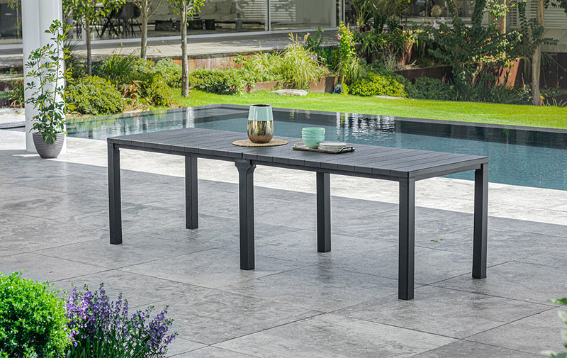 Tavolo Doppio da Giardino 295x90x74,5 cm in Resina Keter Kulie Double Antracite-2