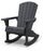 Fauteuil à Bascule de Jardin 80,5x92x100,5 cm en Résine Keter Rocking Adirondack Anthracite