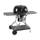 Barbecue a Carbone Carbonella 130x66x101 cm con Carrello Sally Nero-1