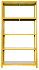 Scaffale in Metallo 5 Ripiani 100x40x187 cm  Ettore Giallo-1