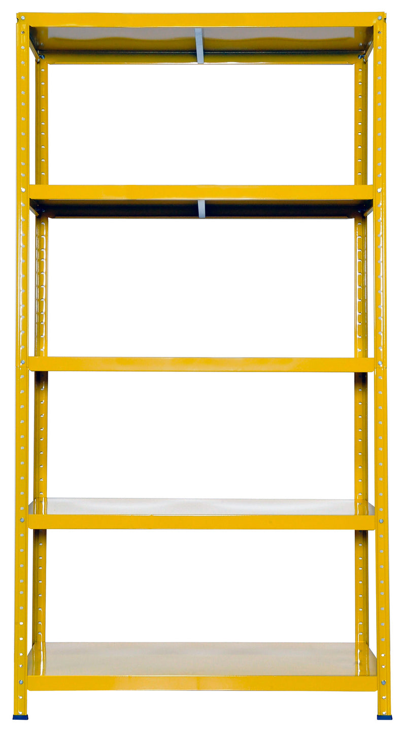 Scaffale in Metallo 5 Ripiani 100x40x187 cm  Ettore Giallo-1