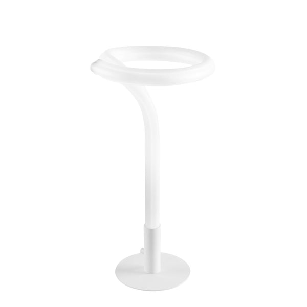 Lampada da Tavolo Led 23,2x23,2x42 cm in Metallo Astra Bianco Goffrato sconto