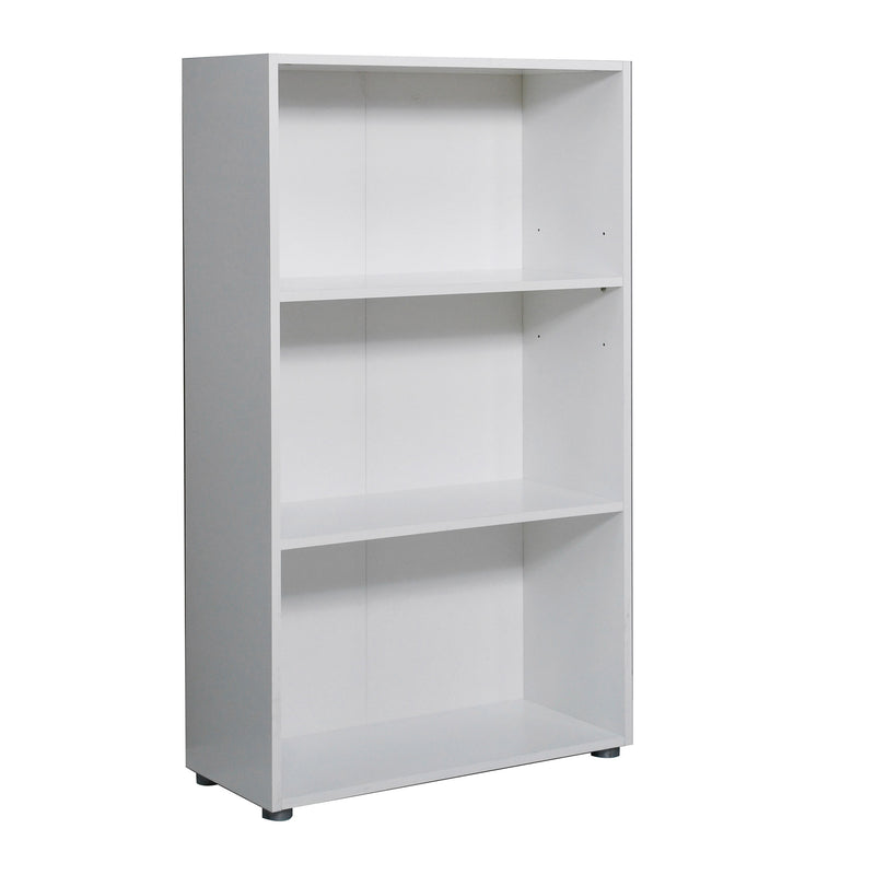 Libreria 3 Ripiani 70x29,8x119 cm in Truciolare Nobilitato Bianca-1