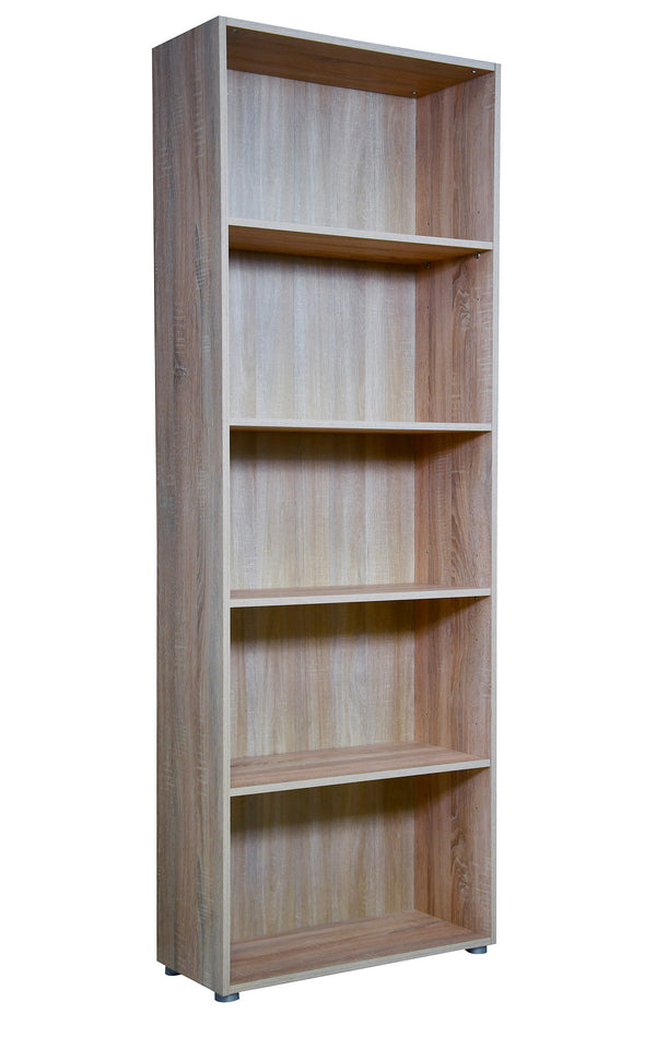 Libreria 5 Ripiani 70x29,8x197 cm in Truciolare Nobilitato Rovere Sonoma sconto