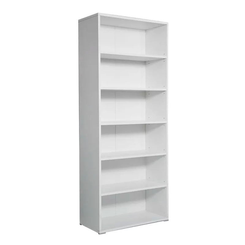 Libreria 6 Ripiani 72,3x34,1x177,1 cm in Truciolare Nobilitato Bianca-1