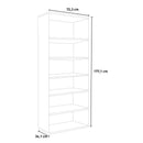 Libreria 6 Ripiani 72,3x34,1x177,1 cm in Truciolare Nobilitato Olmo-5