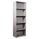 Libreria 5 Ripiani 68,8x35,3x200,6 cm in Truciolare Nobilitato Cemento-1