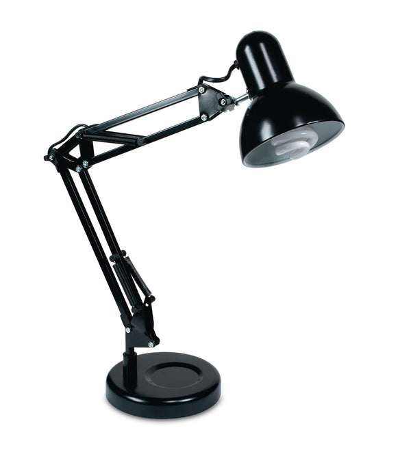 prezzo Lampe de table en métal flexible noire, lumière moderne E27