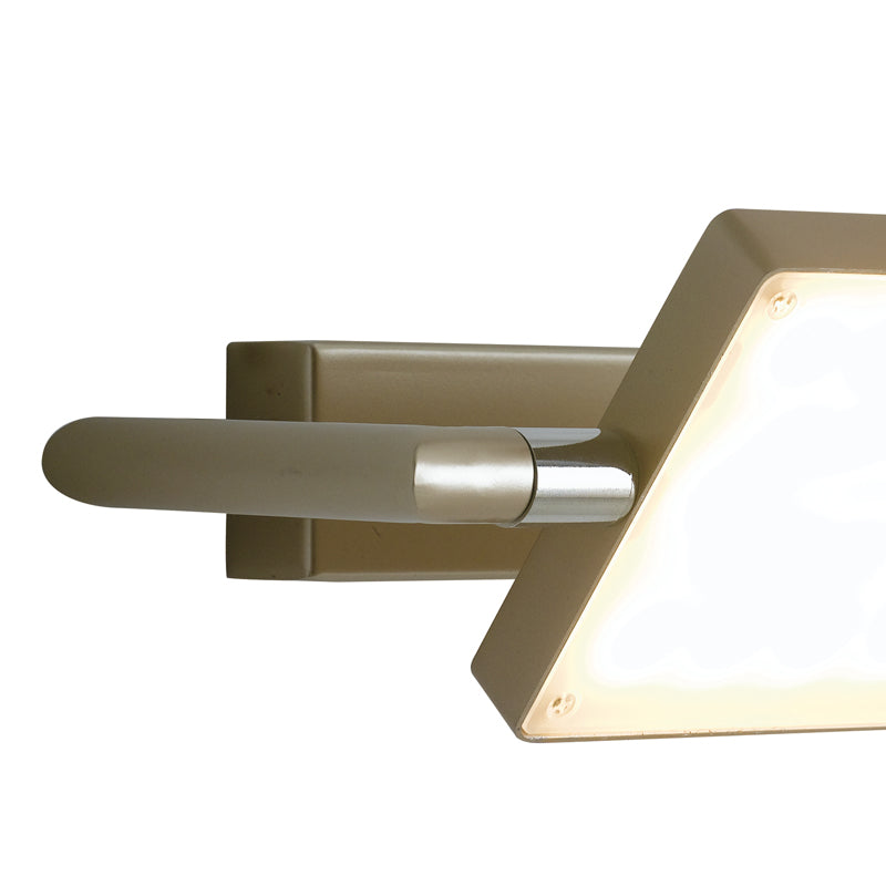 Applique Oro Alluminio Lampada Libro Orientabile Led 17 watt Luce Calda Ambiente LED-BOOK-AP-2