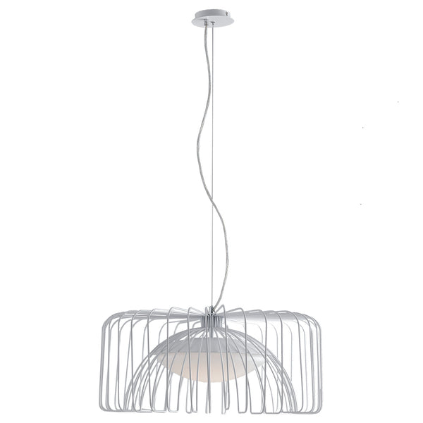 acquista Lustre intérieur moderne minimal en métal blanc LED 24 watts lumière naturelle