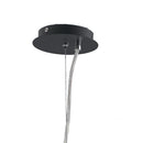 Lampadario sospeso Nero Metallo decoro Moderno Led 24 watt Luce Naturale Ambiente LED-COUGAR-3