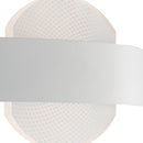 Applique Bianca Metallo Acrilico Lampada Moderna Led 10 watt Luce Naturale Ambiente LED-ETERNITY-AP-2