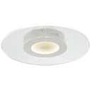 Plafoniera Tonda Bianca Metallo Acrilico Lampada Moderna Led 34 watt Luce Naturale Ambiente LED-ETERNITY-PL50-1