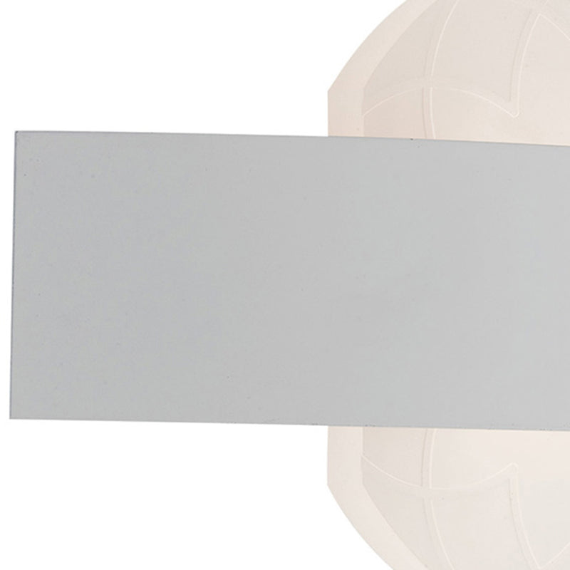 Applique Lampada Minimal Bianca Metallo Acrilico Led 10 watt Luce Naturale Ambiente LED-HIMALAYA-AP-2