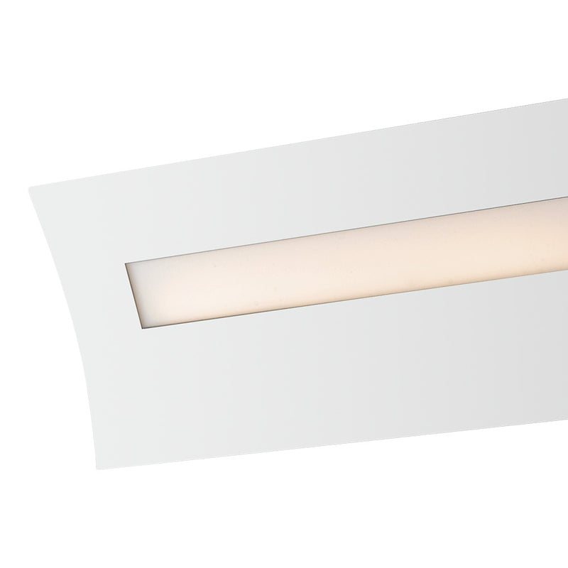 Applique Minimal Lampada Rettangolare Metallo Bianca Led 18 watt Luce Naturale Ambiente LED-HORIZON-AP60-2