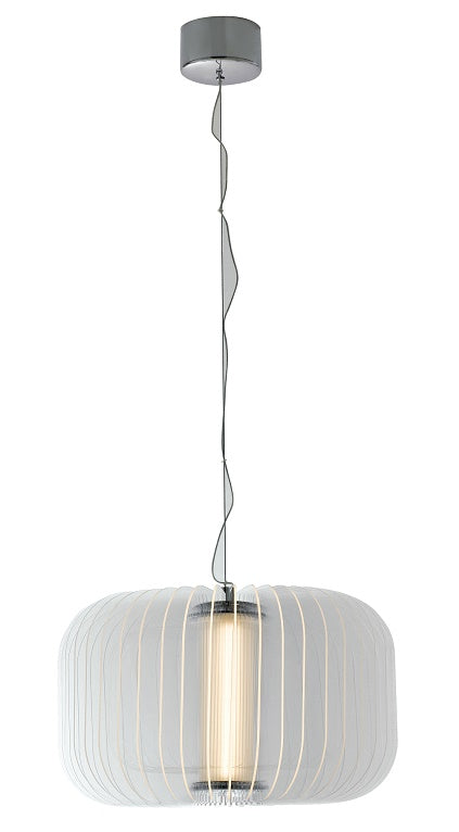 Suspension acrylique finition chromée lustre LED moderne 21,6 watts lumière naturelle prezzo