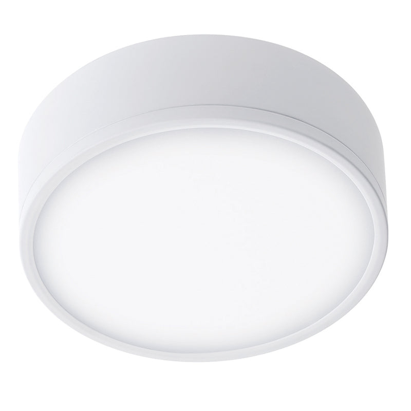 Plafoniera Tonda Bianca Alluminio Soffitto Ribassato Led 22 watt Luce Naturale Intec LED-KLIO-R17-1