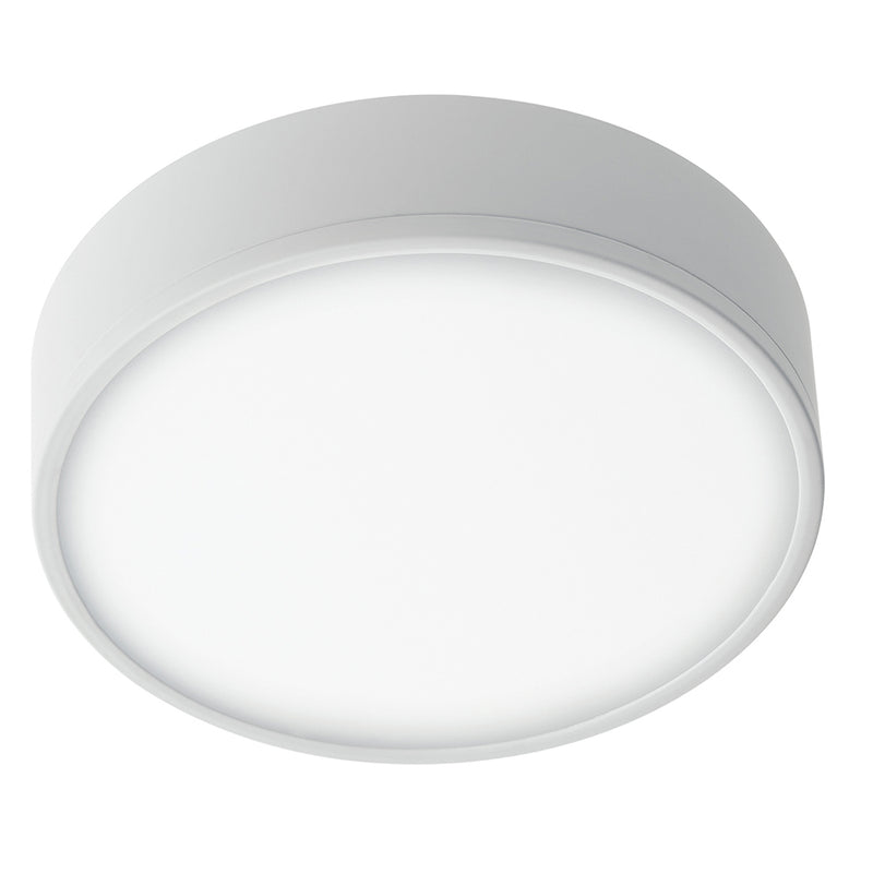 Plafoniera Bianco Goffrato Alluminio Tondo Cartongesso Led 36 watt Luce Naturale Intec LED-KLIO-R21-1