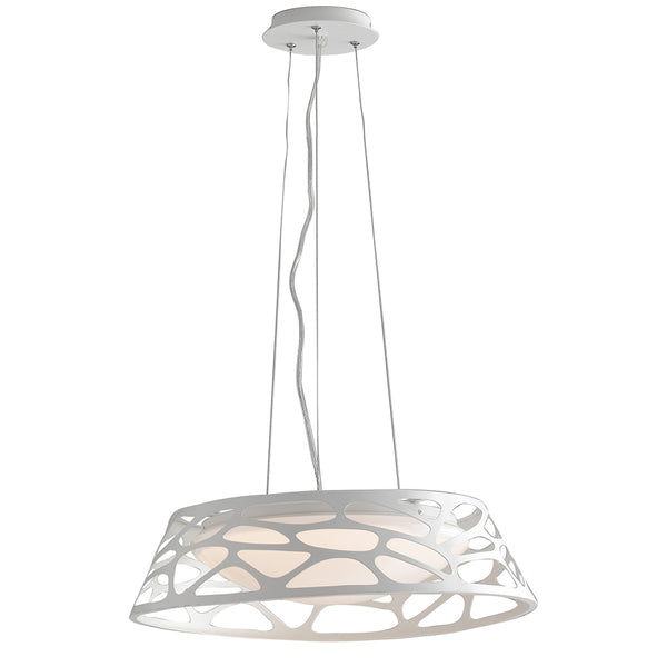 Lustre Circulaire Blanc Métal Opale Diffuseur Led 24 watts Lumière Ambiante Naturelle LED-MAUI-S47 prezzo