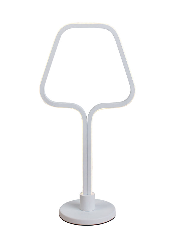 acquista Lampe de table moderne profilé LED en aluminium blanc 70 watts lumière chaude