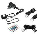 Kit 6 Faretti Calpestabili Alluminio Nikel Pavimento Rialzato Led 3,6 watt Luce Naturale RGB Intec LED-RIDER-R6-RGB-2