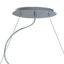 Lampadario sospeso Vetro finiture Cromo Cristallo a Goccia Moderno 40 watt Luce Naturale Ambiente LED-SAMARA-S80-2