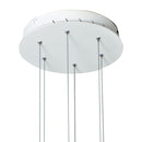 Lampadario Moderno Anello Bianco Alluminio Acrilico Moderno Led 45 watt Luce Naturale Ambiente LED-SATURN-S80-2