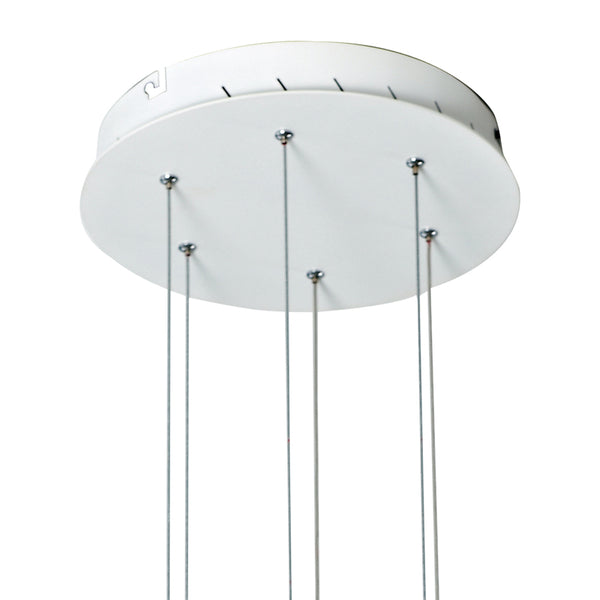 online Lustre moderne anneau blanc aluminium acrylique LED moderne 45 watts lumière naturelle