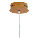 Lampadario sospeso Oro Rosso Alluminio Moderno Profilo Led 42 watt Luce Calda Ambiente LED-SINATRA-S60-2