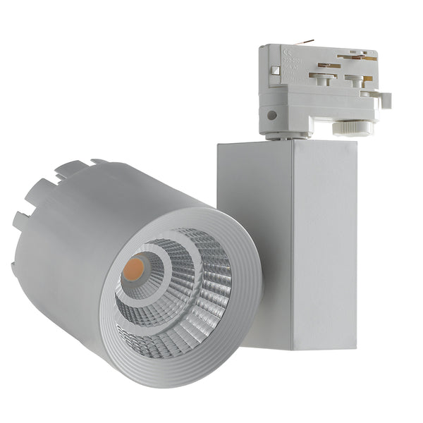 acquista Spot LED sur rail en aluminium moulé sous pression blanc 40 watts 3000 kelvin