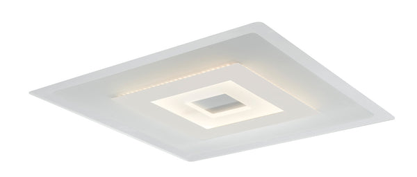 Plafonnier carré blanc en métal acrylique lampe LED moderne 38 watts lumière naturelle online